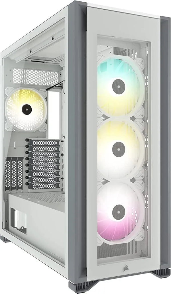 Corsair iCUE 7000X RGB Tempered Glass Full Tower Smart Case White - Anigma